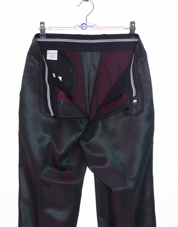 Red and Olive Two Tone Trouser Modshopping Clothing