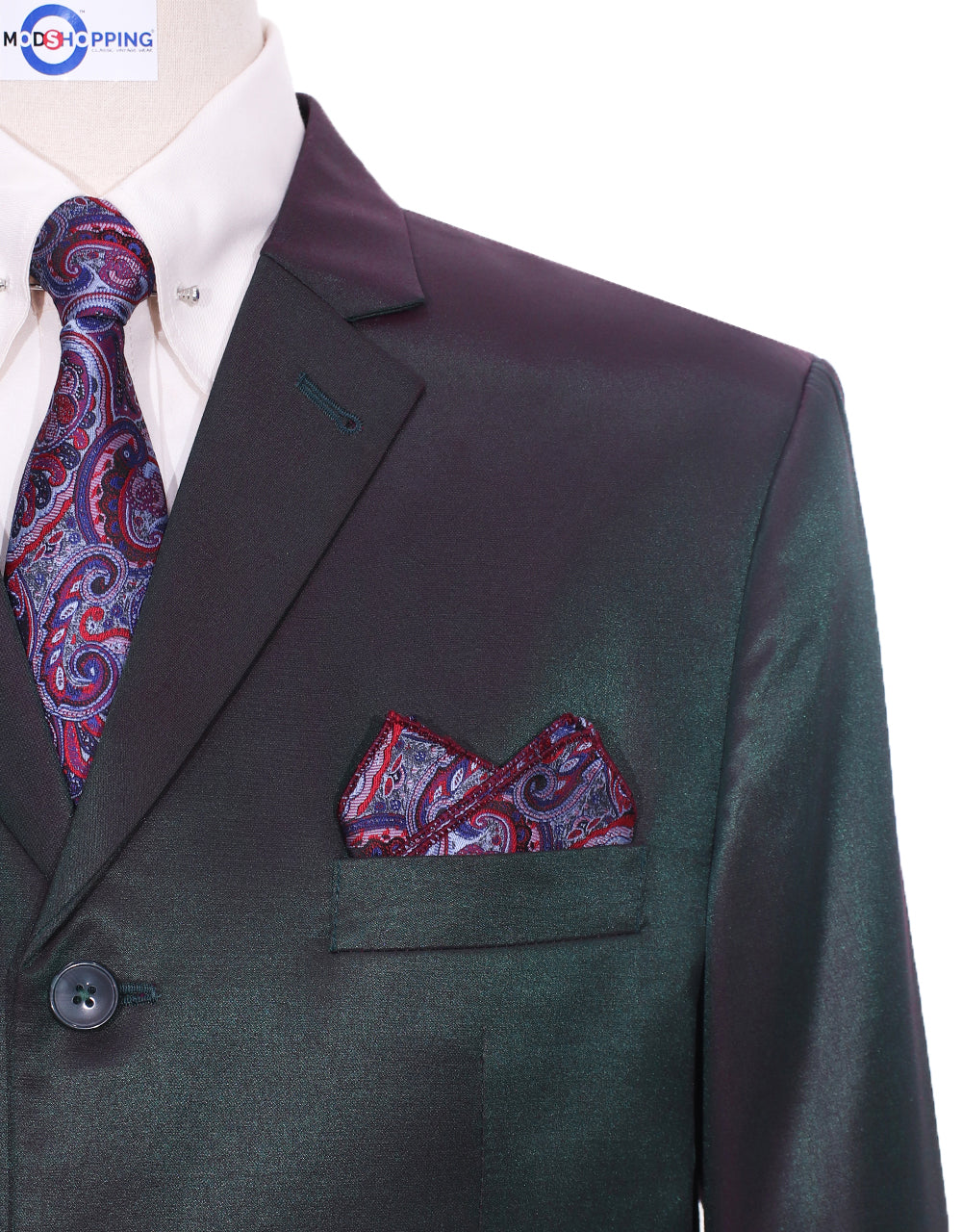 Red & Olive Two Tone Suit Chest