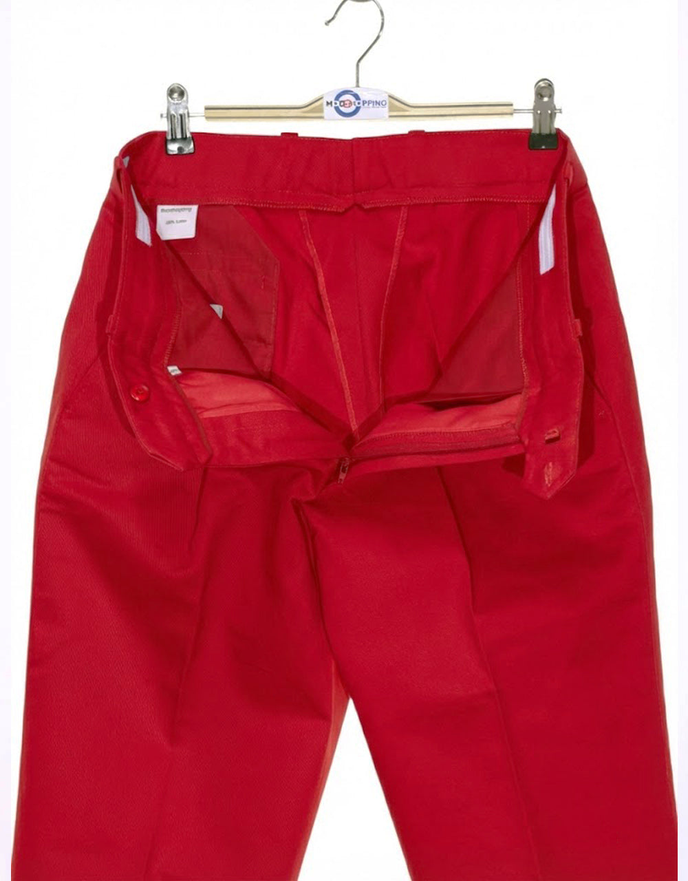 60s Mod Style Red Chino Trousers
