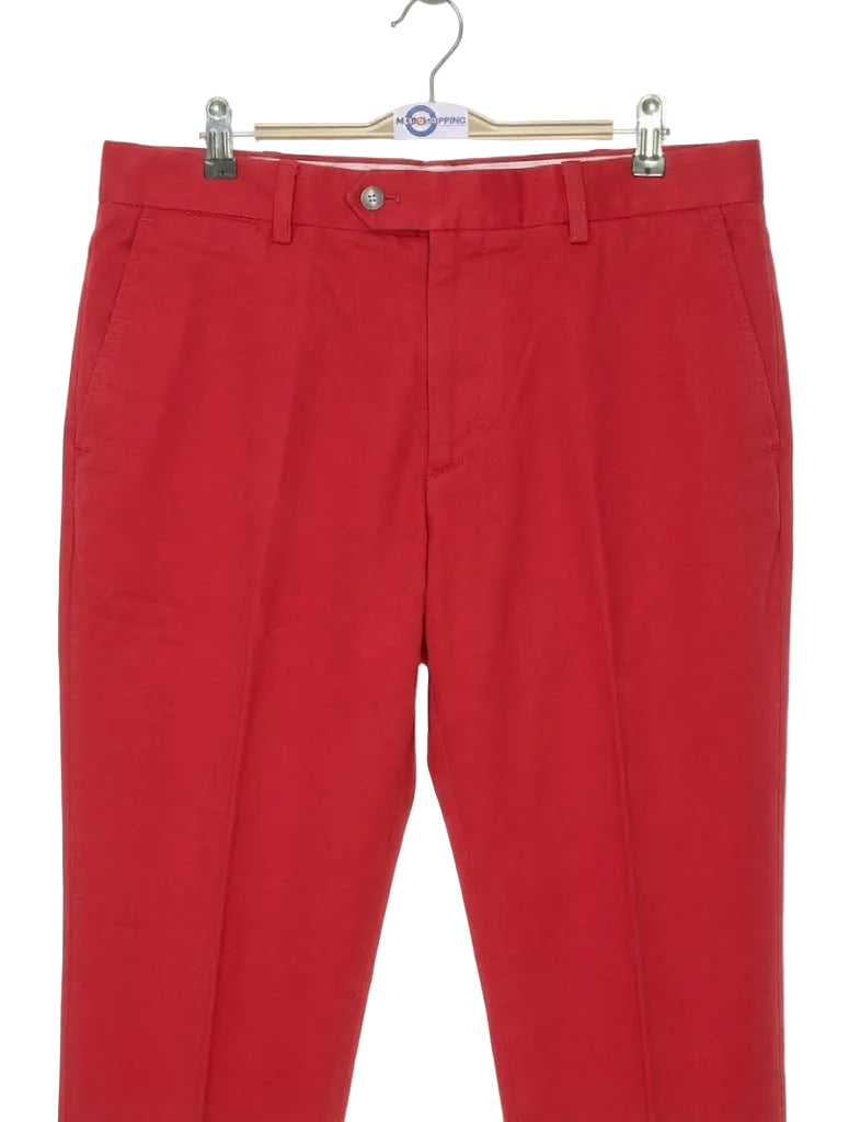 60s Mod Style Red Chino Trousers