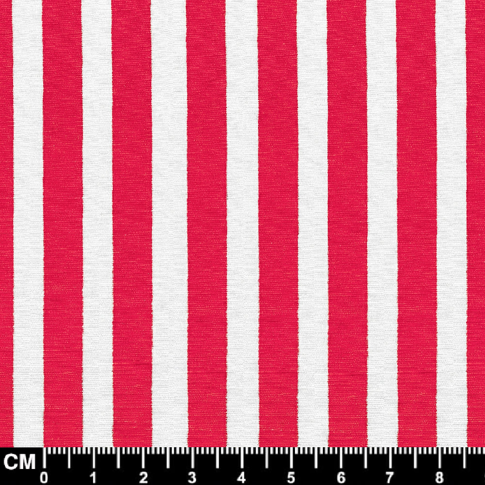 Red & White Stripe Penny Pin Collar Shirt – Vintage Mod Style