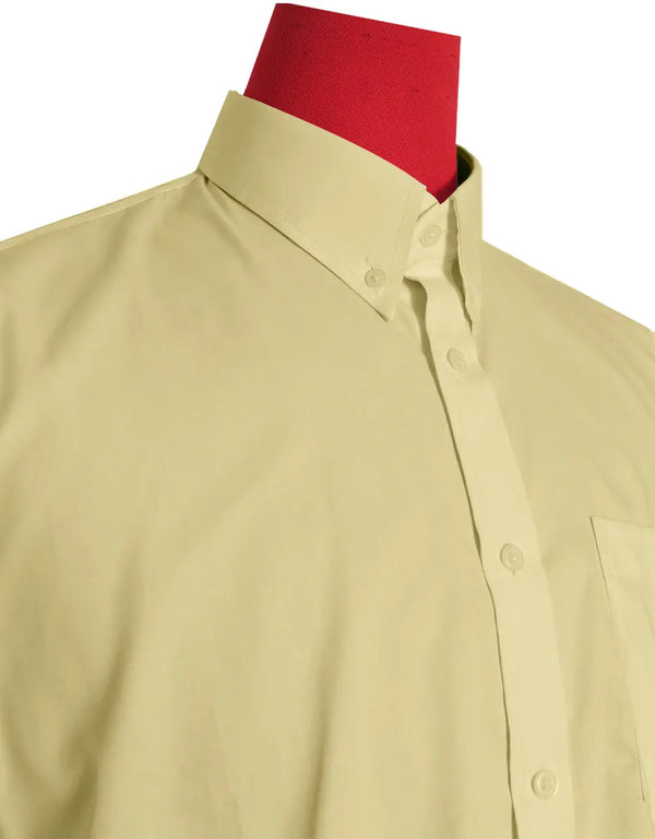 Short Sleeve Shirt | 60S Mod Style Vanilla Color Shirt For Man Modshopping Clothing
