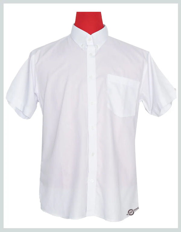 Short Sleeve Shirt | 60S Mod Style White Color Shirt For Man Modshopping Clothing