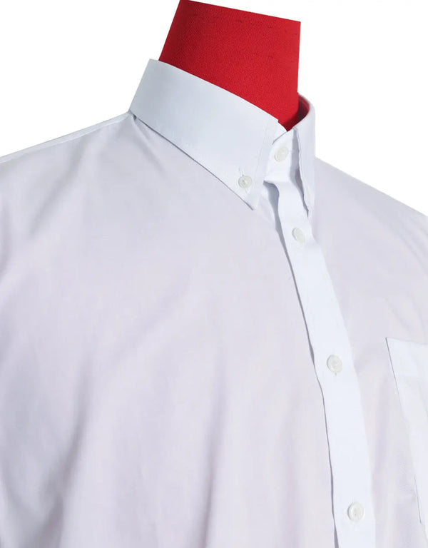 Short Sleeve Shirt | 60S Mod Style White Color Shirt For Man Modshopping Clothing
