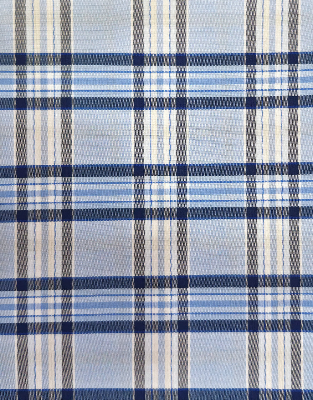 Sky Blue Prince of Wales Check Shirt