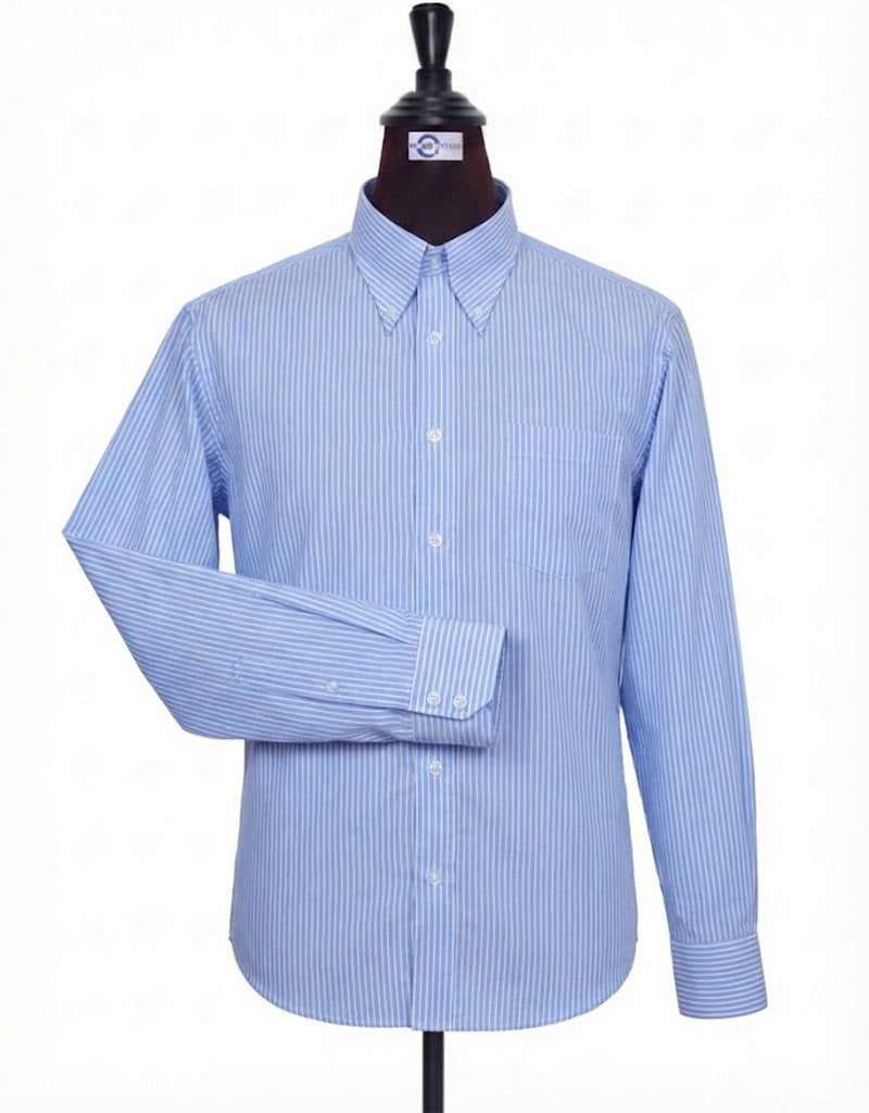 Sky Blue Candy Stripe Shirt