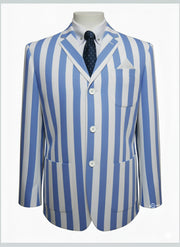 Sky Blue and White Boating Blazer