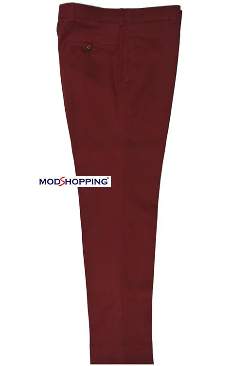 Sta Press Trousers | Burgundy Sta Press Trouser Modshopping Clothing