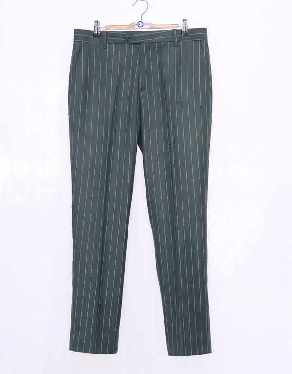 Stripe Suit | Grey and White Pinstripe Suit Modshopping Clothing