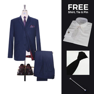 Suit Deals | Buy 1 Navy Blue Suit  Get Free 3 Products Modshopping Clothing
