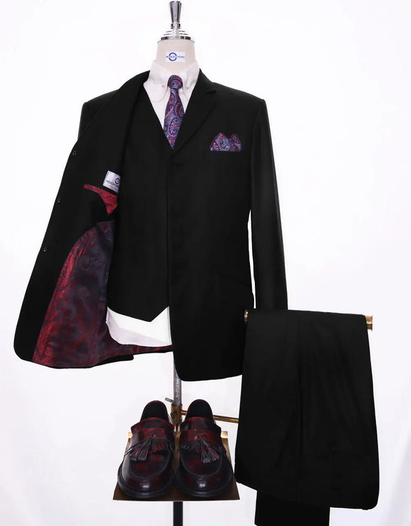 Suit deals | Buy 1 Black 3 Piece Suit Get Free 3 Products Modshopping Clothing