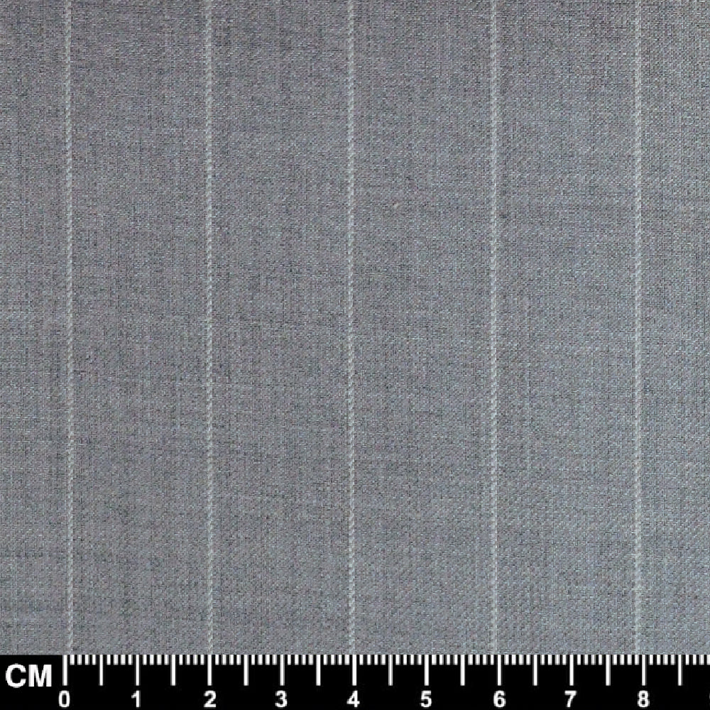 Light Grey and White Stripe Fabric Size