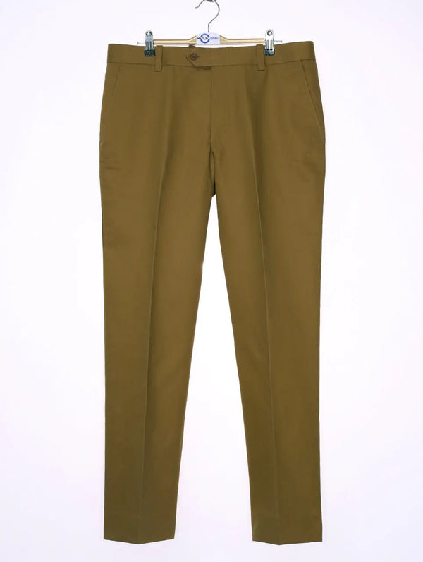 This Trouser Only - Khaki Sta Press Trouser Size 34 Inside leg 32 Modshopping Clothing