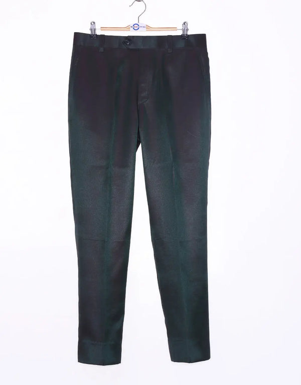 This Trouser Only - Red and Olive Green Two Tone Trouser Size 34 Inside Leg 26 Modshopping Clothing