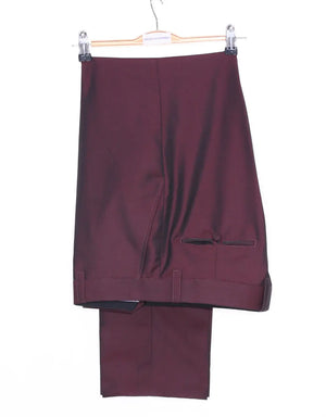 This Trouser Only - Wine and Black Two Tone Trouser Modshopping Clothing