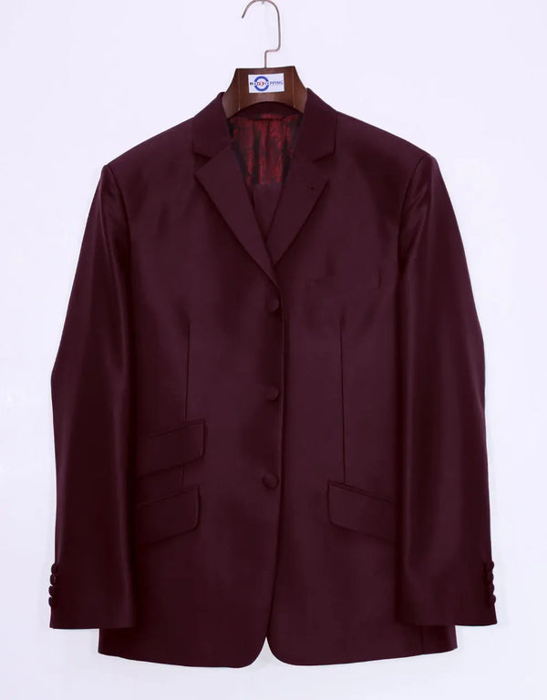 Tonic Suit | 60s Style Burgundy Tonic Suit For Men Modshopping Clothing