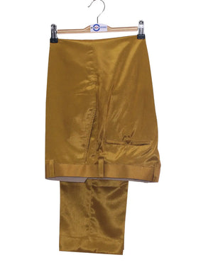 Trouser Only - Burnt Gold and Black Two Tone Trouser Size 33 Inside Leg 29 Modshopping Clothing
