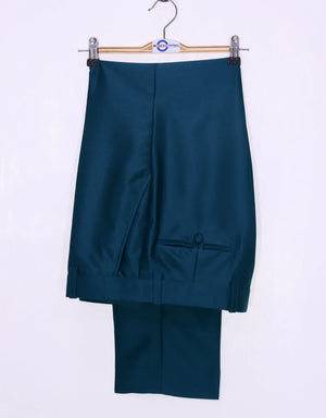 Trouser Only - Peacock Blue Tonic Trouser Modshopping Clothing
