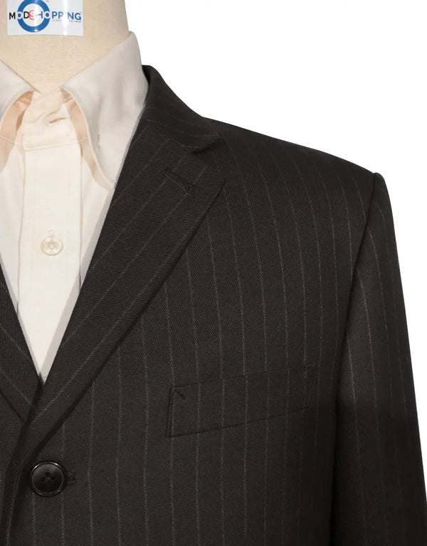 Tweed Blazer - Brown Stripe Tweed Blazer Modshopping Clothing