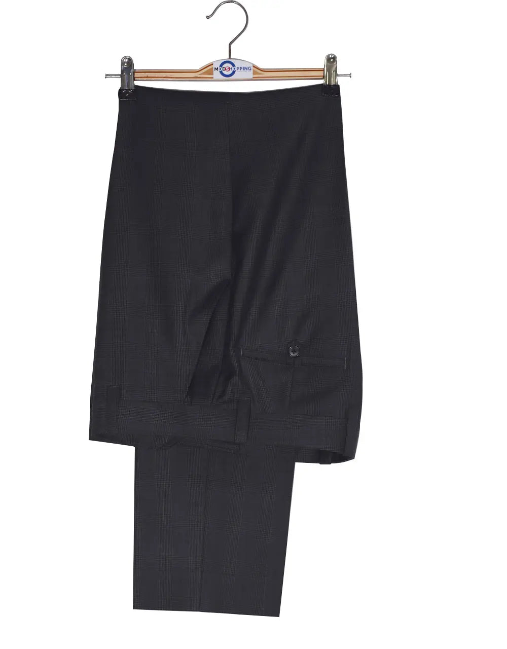 Two Button Suit - Charcoal Grey Prince of Wales Check Suit Modshopping Clothing