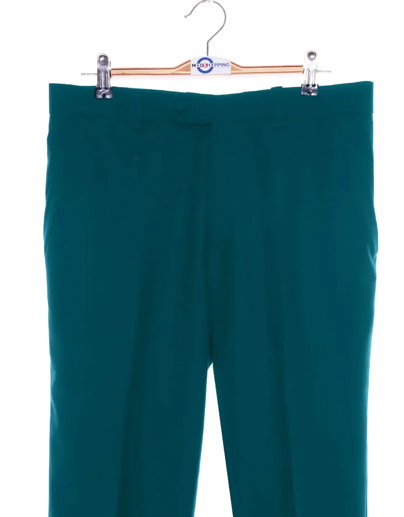 Two Button Suit - Peacock Blue Suit