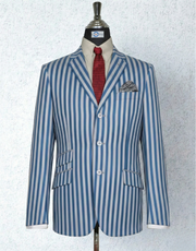 Boating Blazer - Blue and White Stripe Blazer