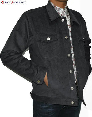 Vintage Corduroy Grey Jacket Modshopping Clothing