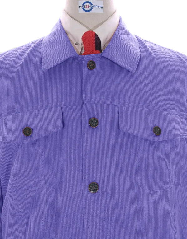 Vintage Purple Corduroy Jacket Modshopping Clothing
