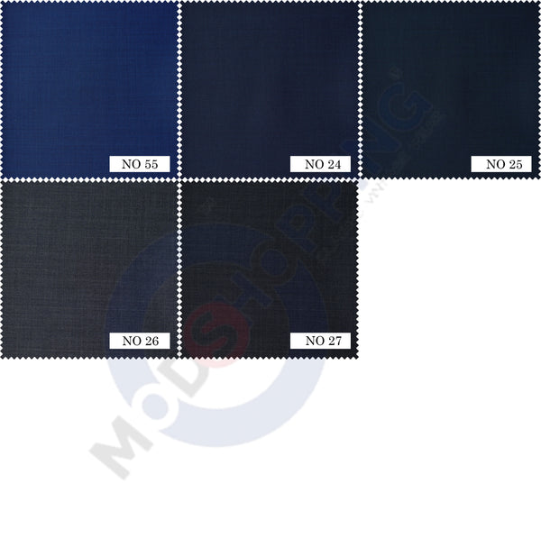 Bespoke 3 Piece Suit - Worsted and Black Chenille Plain Color Fabric Collection 3 Piece Suit