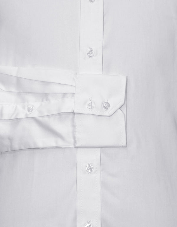 Button Down Shirt - White Button Down Collar Shirt