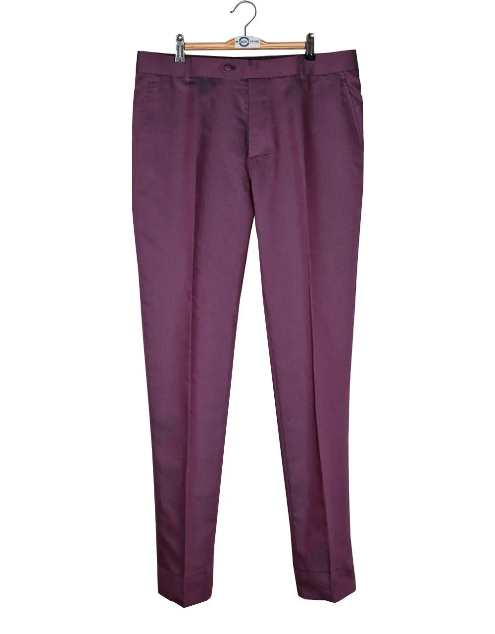 Wine and Blue Two Tone Suit Modshopping Clothing