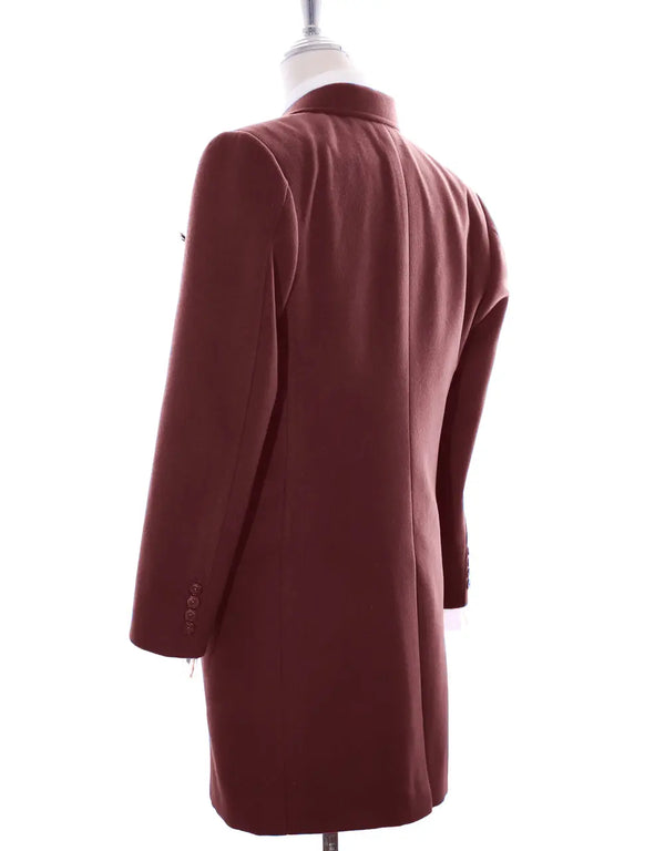 Wool Coat | Vintage Style Burgundy Womens Coat Modshopping Clothing