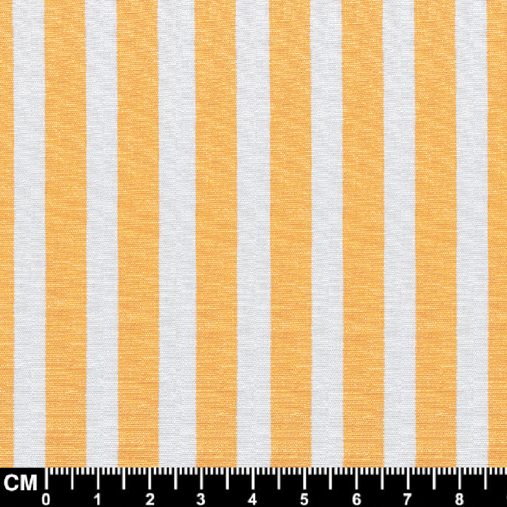 Penny Pin Collar Shirt - Orange And White Stripe Shirt