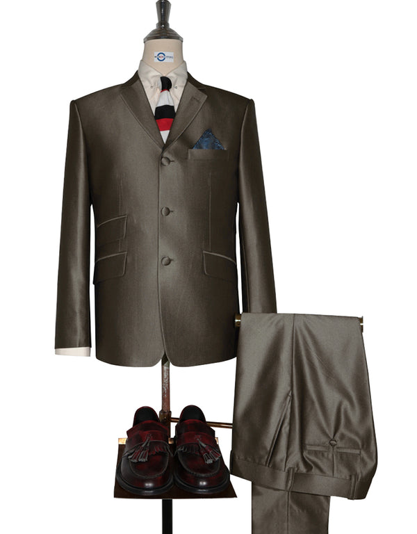 Tonic Suit | Chocolate Brown Tonic Suit For Men