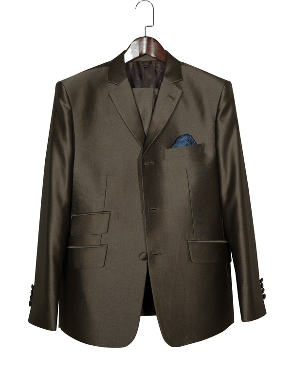 Tonic Suit | Chocolate Brown Tonic Suit For Men