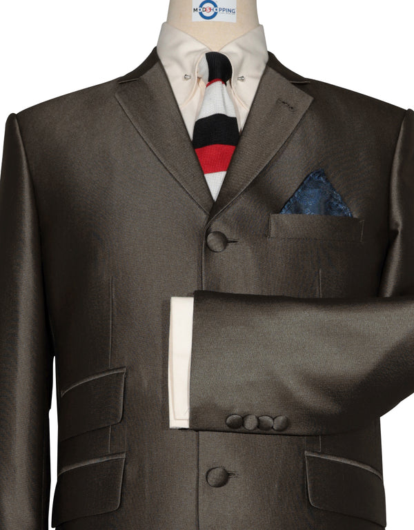 Tonic Suit | Chocolate Brown Tonic Suit For Men