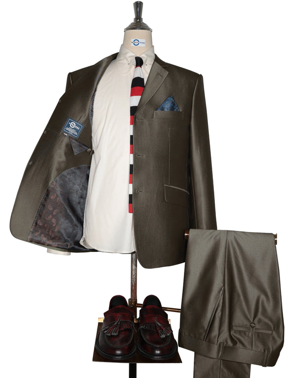 Tonic Suit | Chocolate Brown Tonic Suit For Men