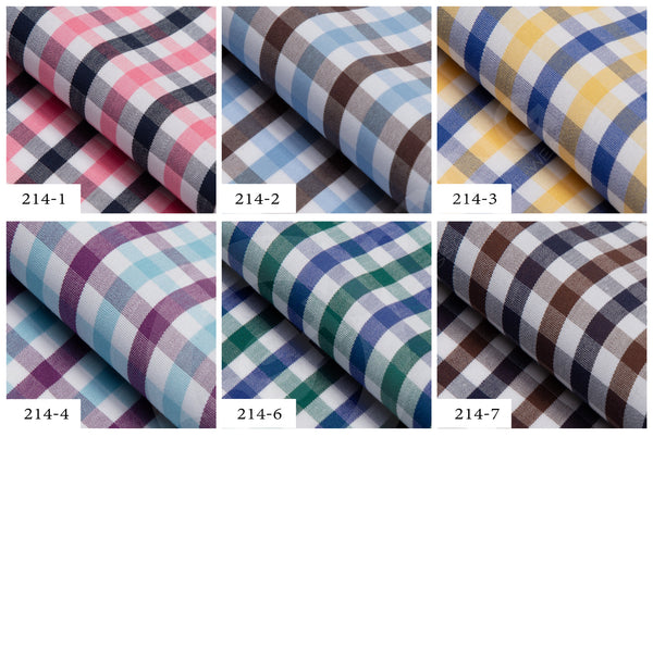 Bespoke Shirt | Multi Color Gingham Check Shirt