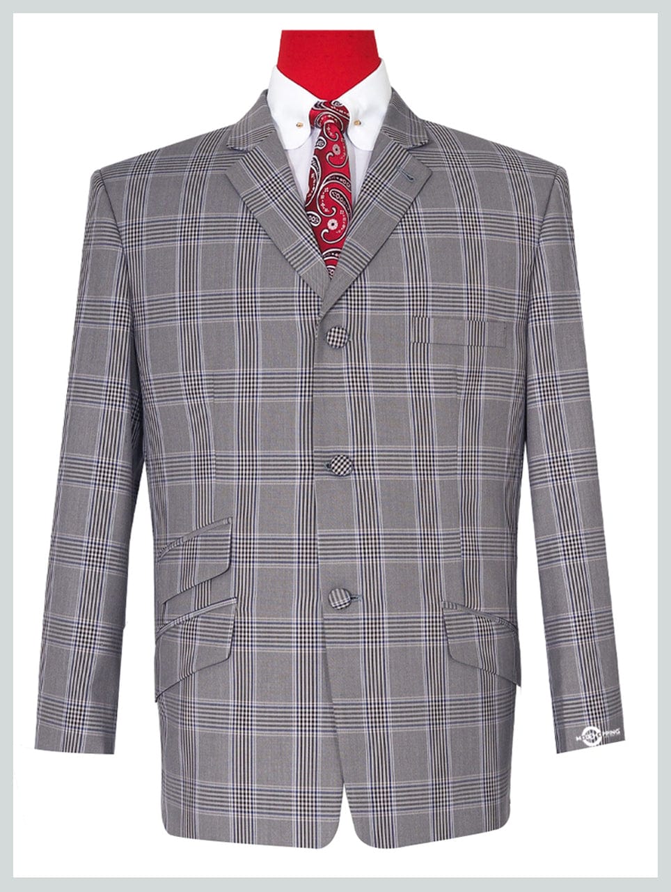 Light Grey Glen Paid Check Blazer