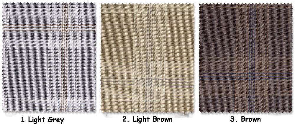 Men's Plaid Check 3 Piece Suit