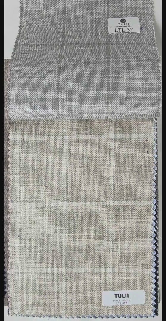 Load video: Bespoke Jacket - 100% Pure Italian Linen Fabric