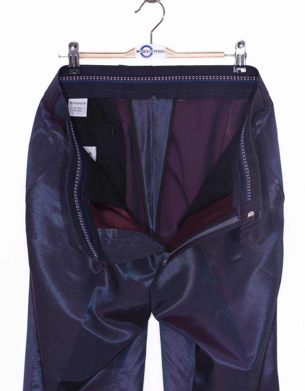 Red & Blue Two-Tone 3 Piece Suit