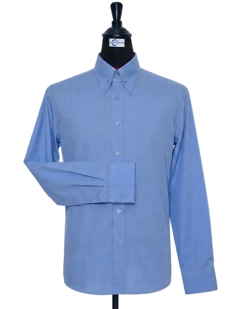 Sky Blue Pin Collar Shirt