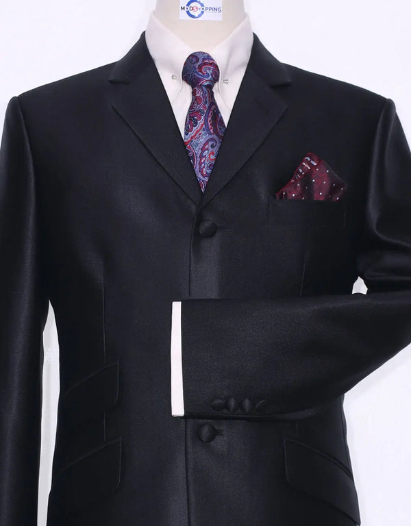 60s Style Essential Black Tonic Suit Modshopping Clothing