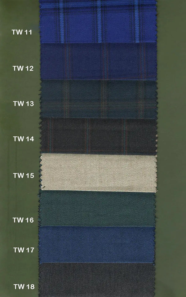 Bespoke 2 Piece Suit | Plain and Check Tweed Suit Modshopping Clothing