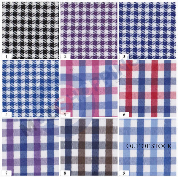 Bespoke Gingham Check Shirt Modshopping Clothing