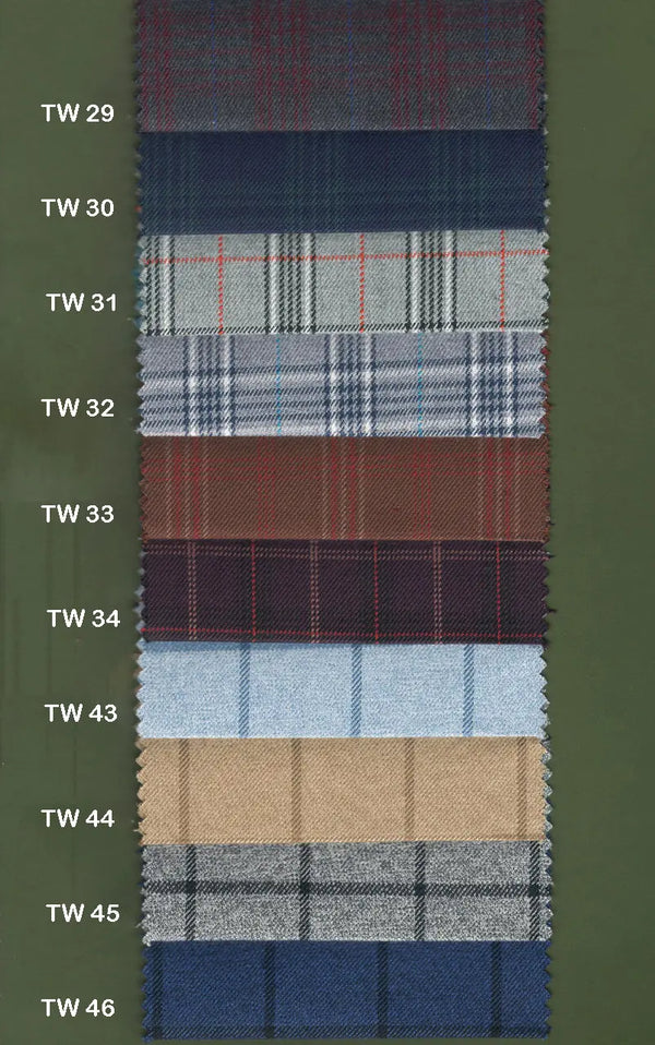 Bespoke Tweed Jacket - Plain and Check Tweed Jacket Modshopping Clothing