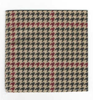Brown and Black Houndstooth Pocket Square Modshopping Clothing