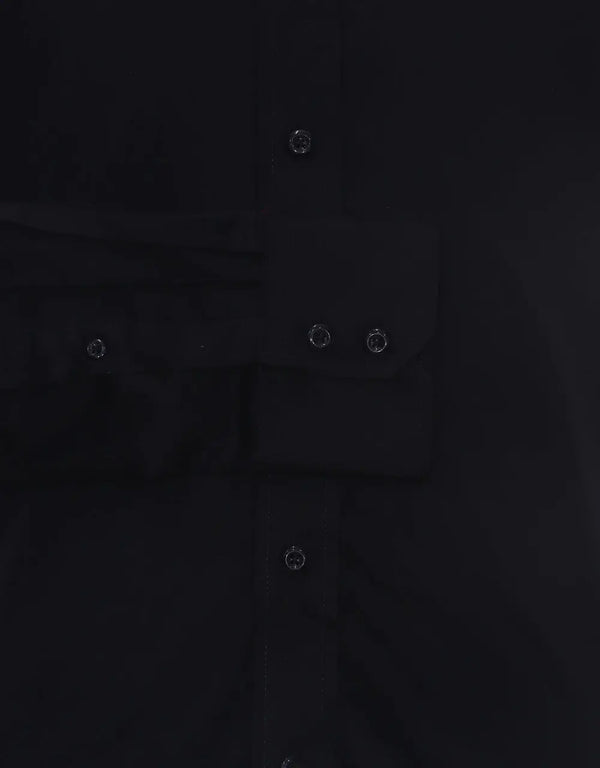 Button Down Collar Shirt | Black Color Shirt For Man Modshopping Clothing