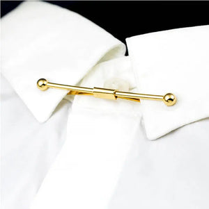 Gold Metal Collar Clip Shirt For Men's Modshopping Clothing